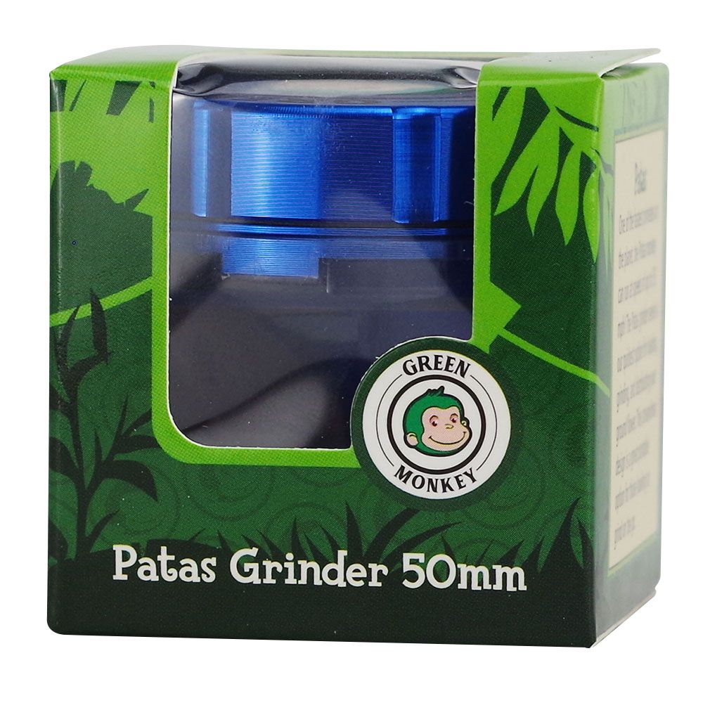 Green Monkey Patas Grinder 50mm, Colour: Blue