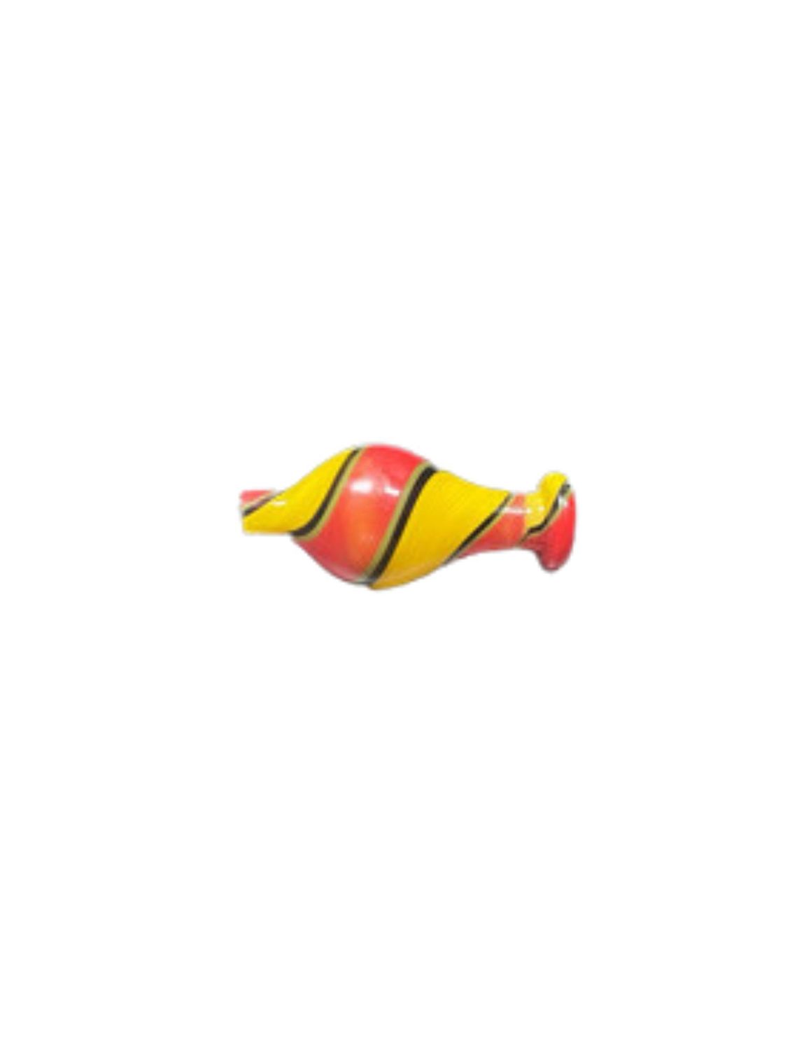 Carb Caps Assorted Designs, Colour: Yellow &amp; Red Swirl