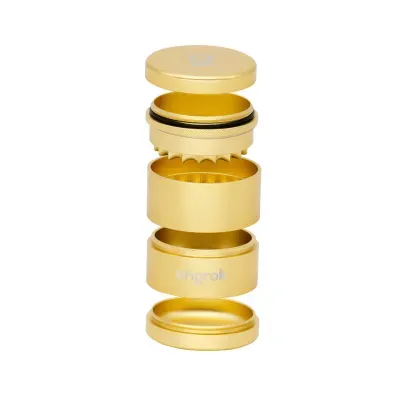 Magnetic Lock 4 -Tier Gold Metal Grinder