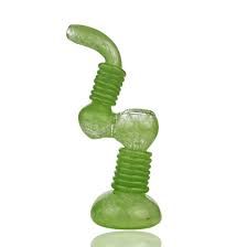 Glass Bubbler Ribbed