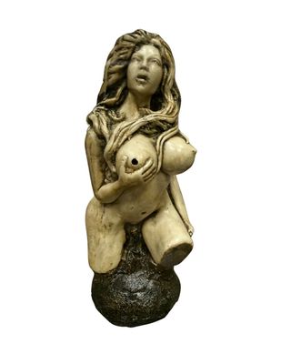Smoking Wood Pipe Milk Maid