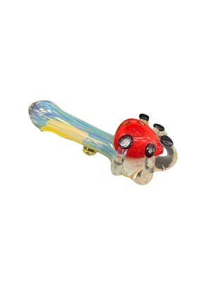 5" Heart &amp; Hand Glass Handpipe