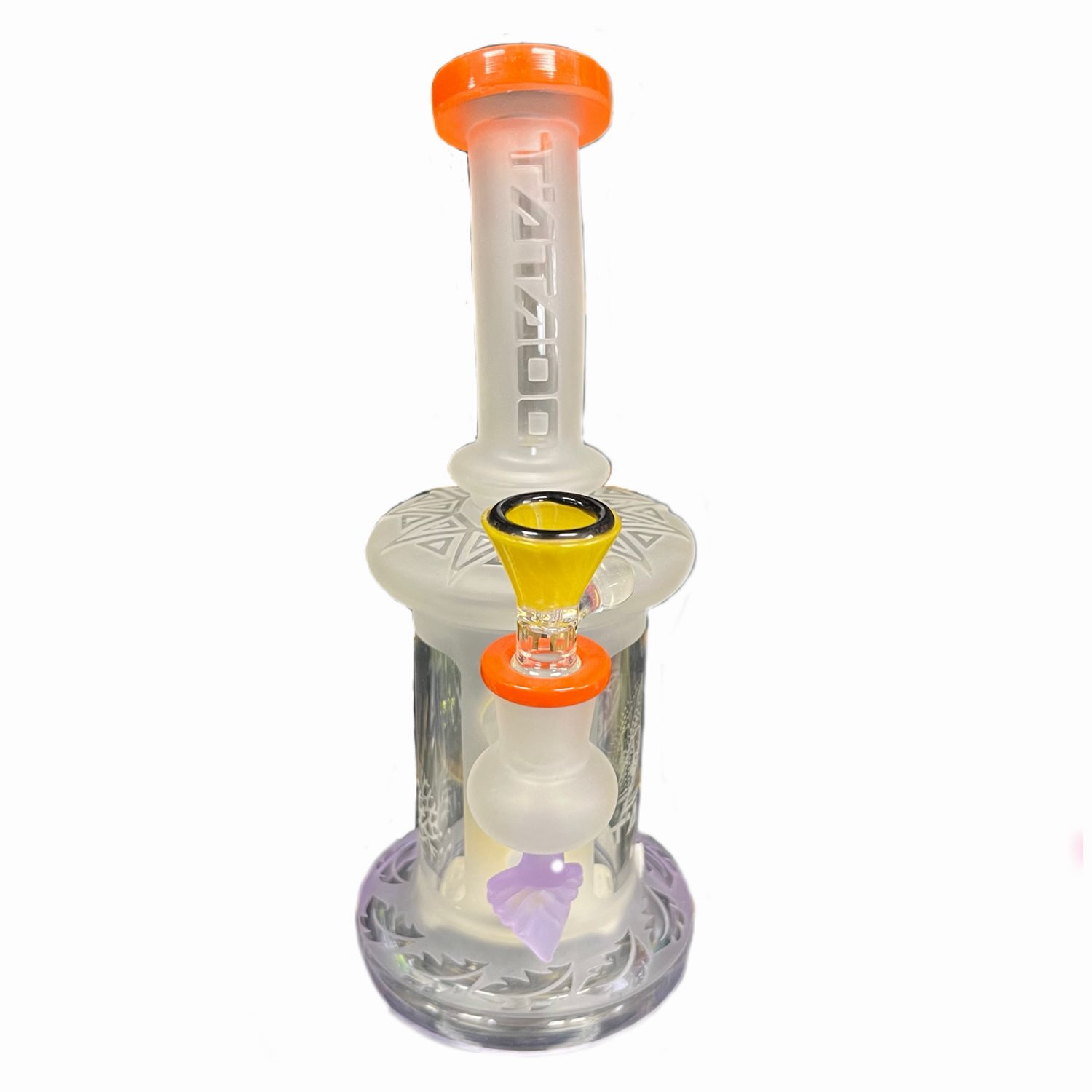 Tataoo Frosted Waterpipe w/ Leaf Design