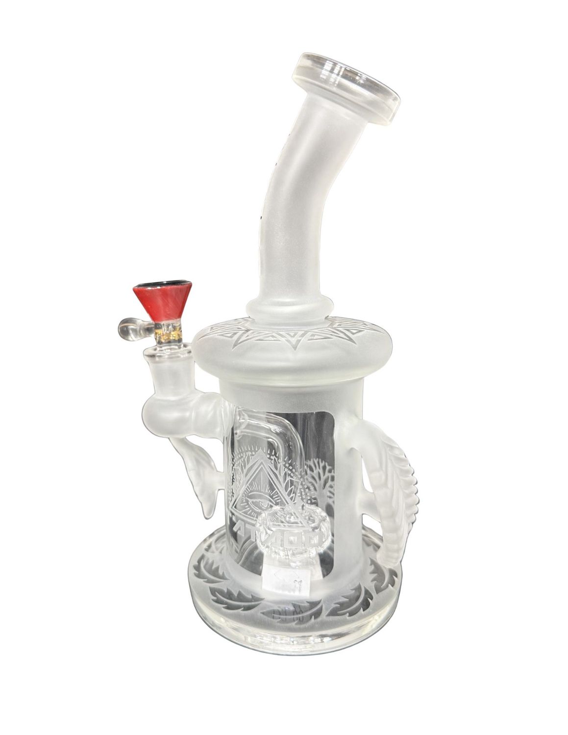 Tataoo Frosted Waterpipe w/ Leaf Design