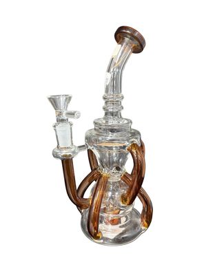 Amber Shower Perc Recycle Waterpipe