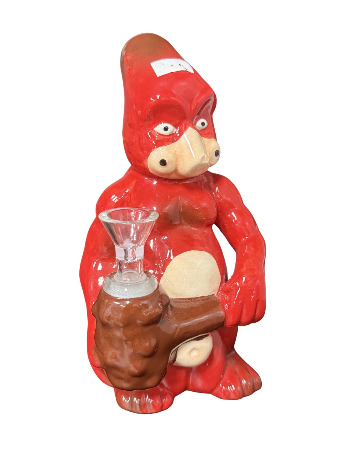 7.5" Red Monster Ceramic Waterpipe