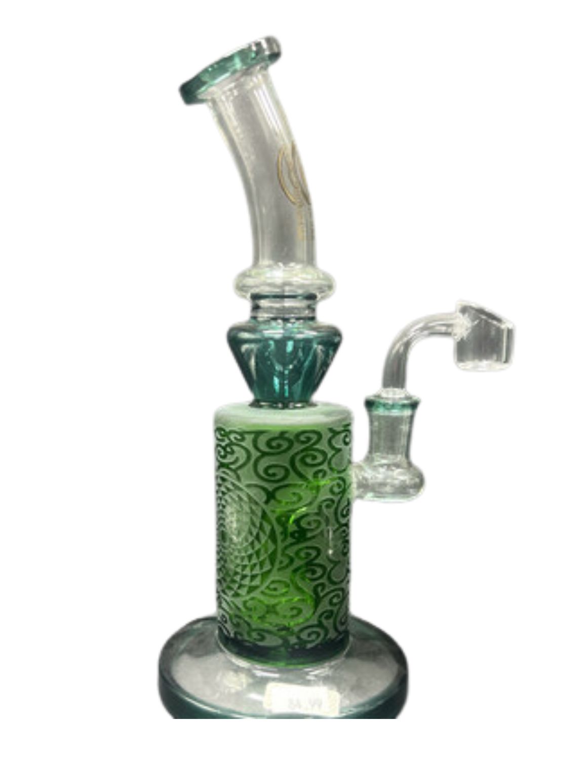 9" Big Mom Frost Blue Mandela Waterpipe