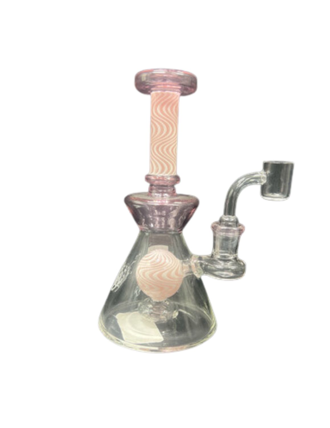 7" Pulsar Pipe Art Stripped Ball Waterpipe