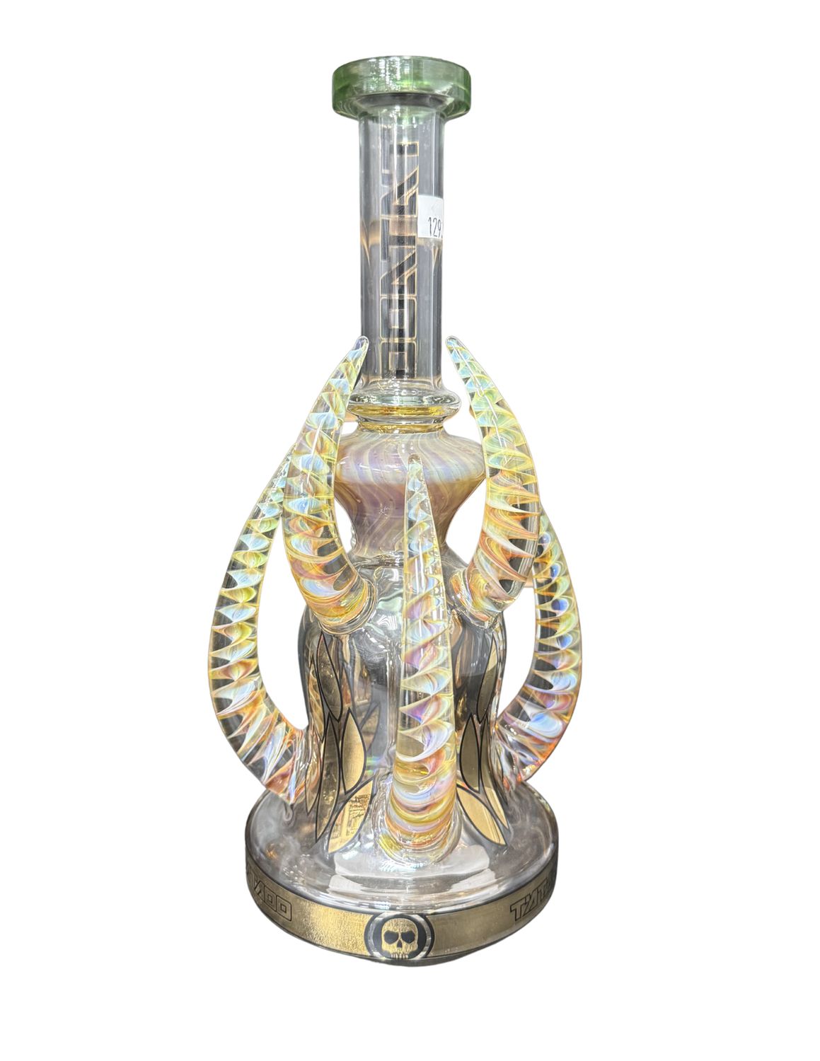 Tataoo 9.5" Small Frosted Spine Glass Bong