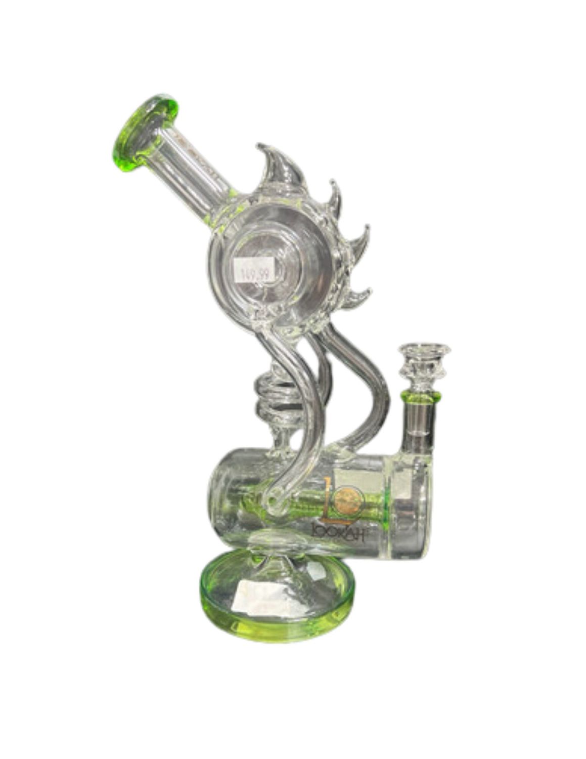 Lookah Spiral Green Trimmed Waterpipe