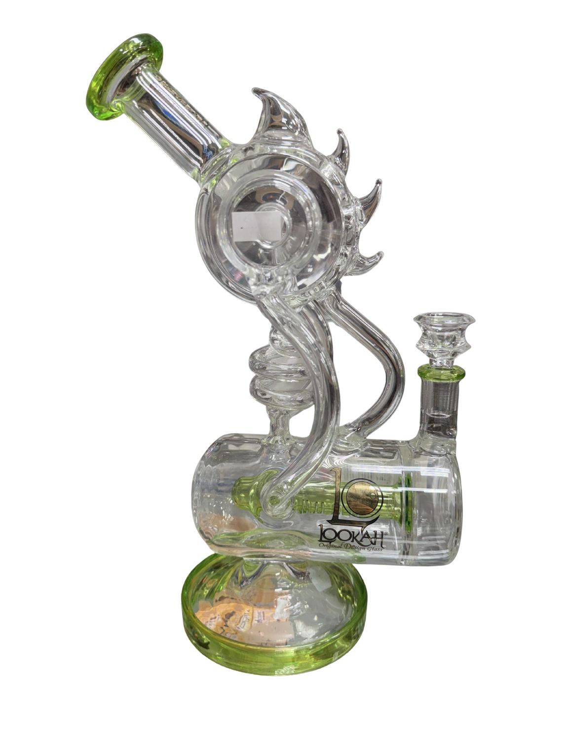 Lookah Spiral Green Trimmed Waterpipe