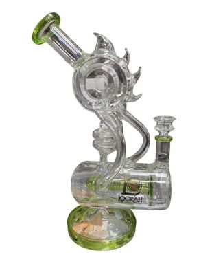 Lookah Spiral Green Trimmed Waterpipe