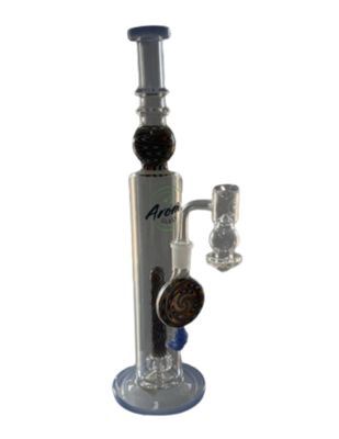 Aroma 14" Multi Colored Waterpipe, Colour: Blue Trimmed