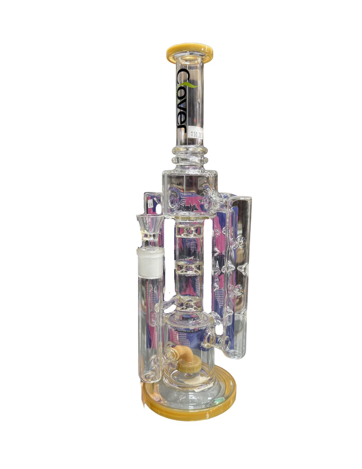 Clover Glass 15" Triple Hand Waterpipe