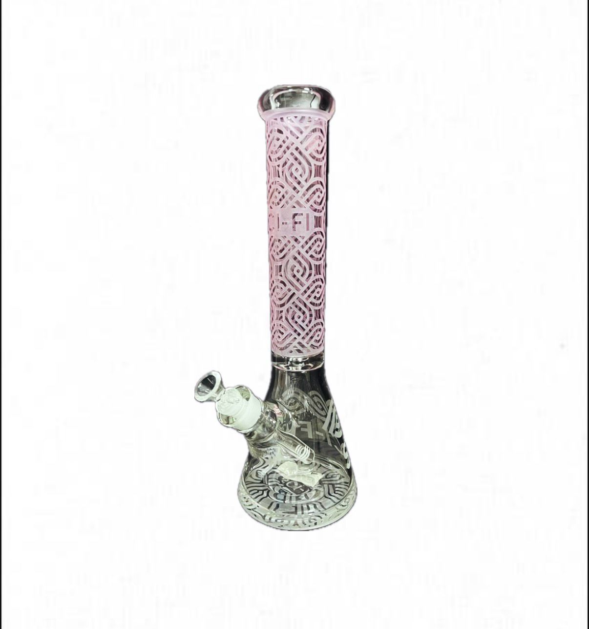 Sci-Fi Crypto Beaker Waterpipe, Colour: Pink