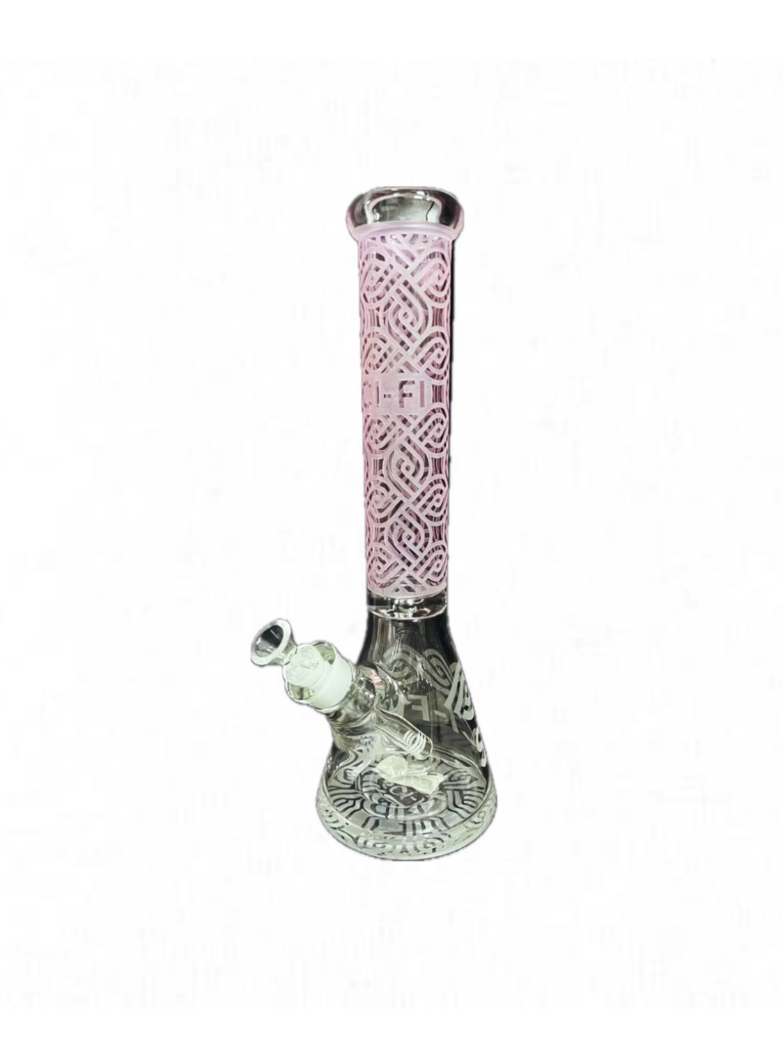 Sci-Fi Crypto Beaker Waterpipe, Colour: Pink