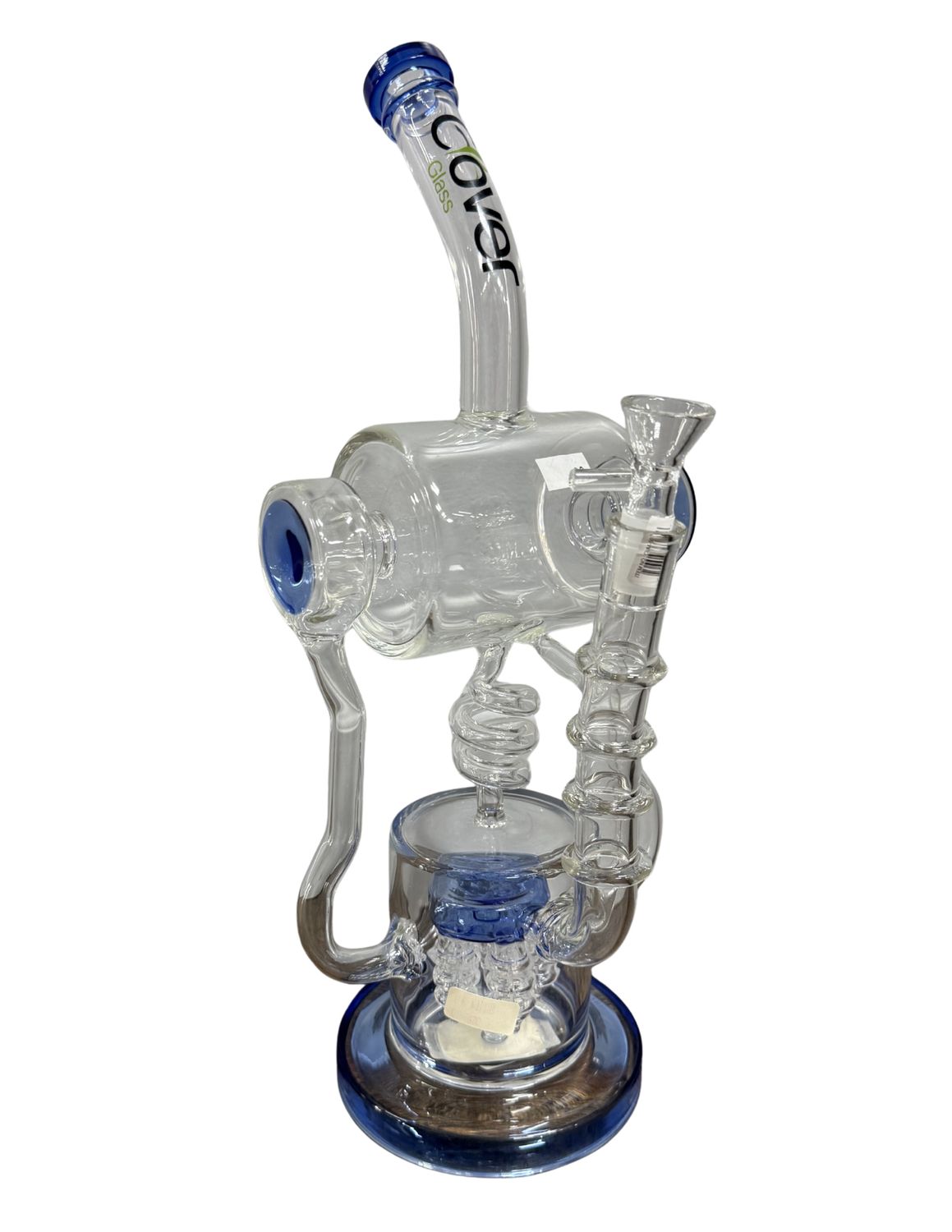 Clover Glass 14" Double Side Waterpipe