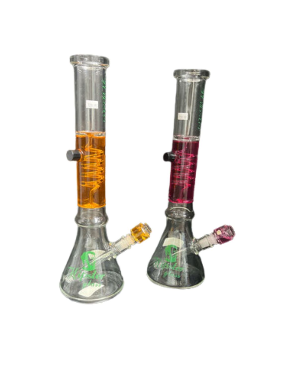 Hipster Glass Spiral W/ Liquid Waterpipe