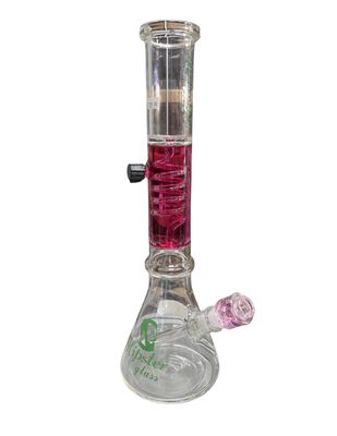 Hipster Glass Spiral W/ Liquid Waterpipe