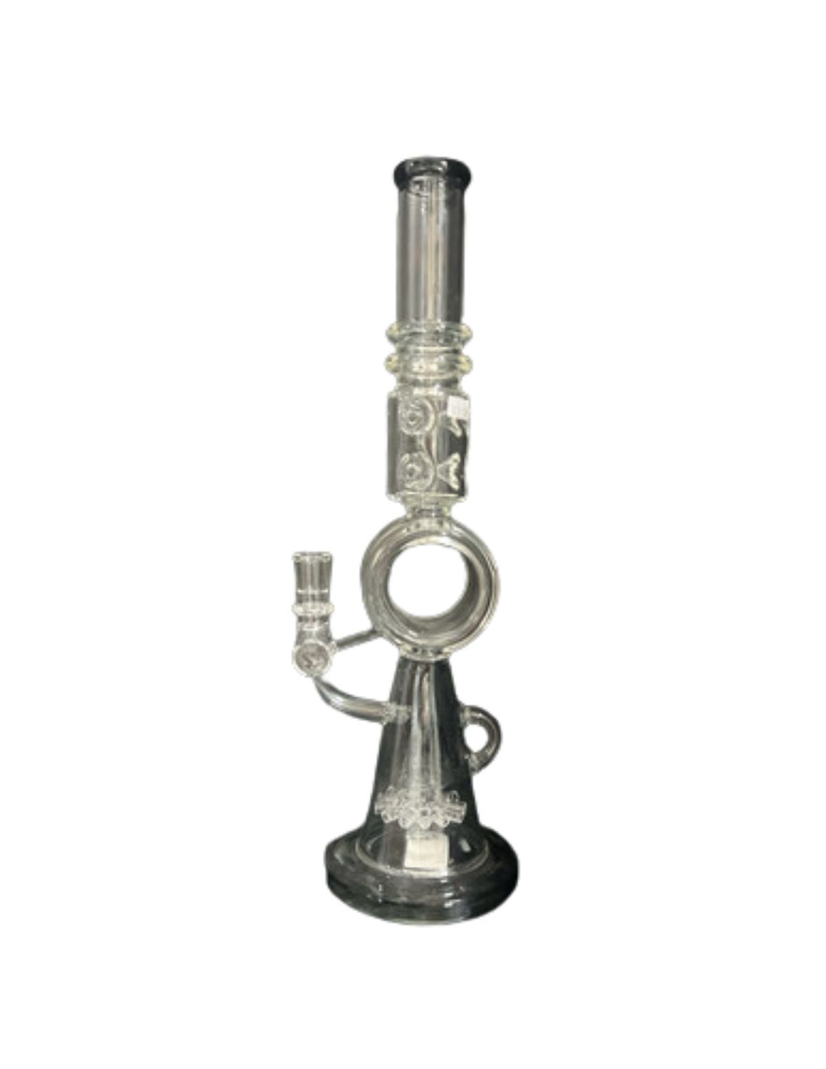 Black Trimmed Big Ring Waterpipe