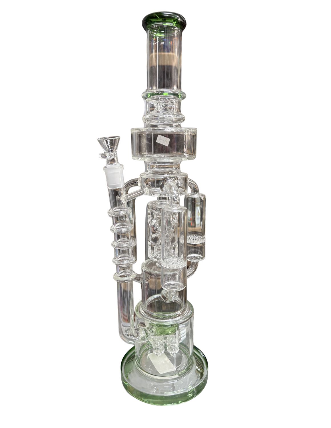 4 Chambered Green Waterpipe