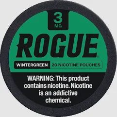 Rogues Nicotine Pouches, Flavor: Wintergreen, MG: 3MG