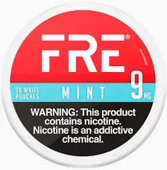 FRE Nicotine Pouches, Flavor: Mint, MG: 9mg