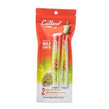 Cutleaf Premium Hemp CBD 2g Pre-Rolls 2pk, Strain: Sour Kush