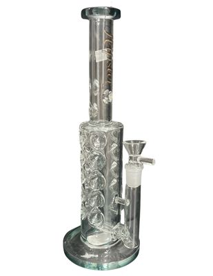 10" Hipster Glass Swiss Holes Waterpipe