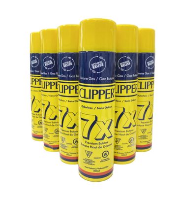 Clipper Premium 300ml Butane Gas 7X