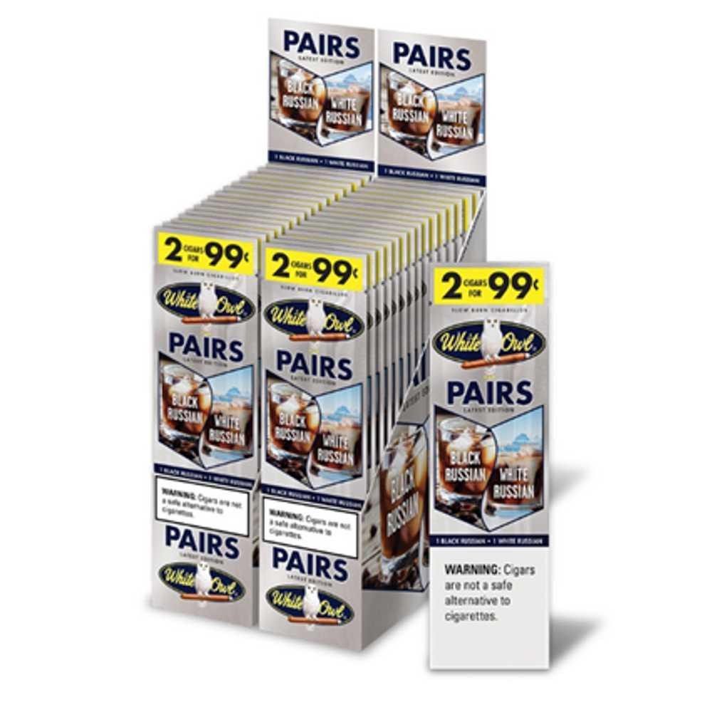 White Owls Pair Cigarillo, Flavor: Black Russian &amp; White Russian