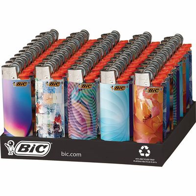 Bic Mini Lighter Geometric Design