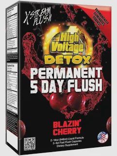 High Voltage Detox Permanent 5 Day Flush, Flavor: Blazin' Cherry