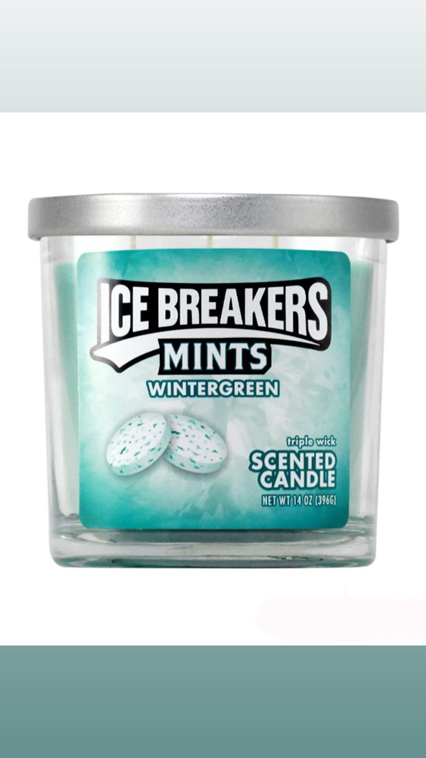 Candy Scented Candles, Scent: Ice Breaker Wintergreen