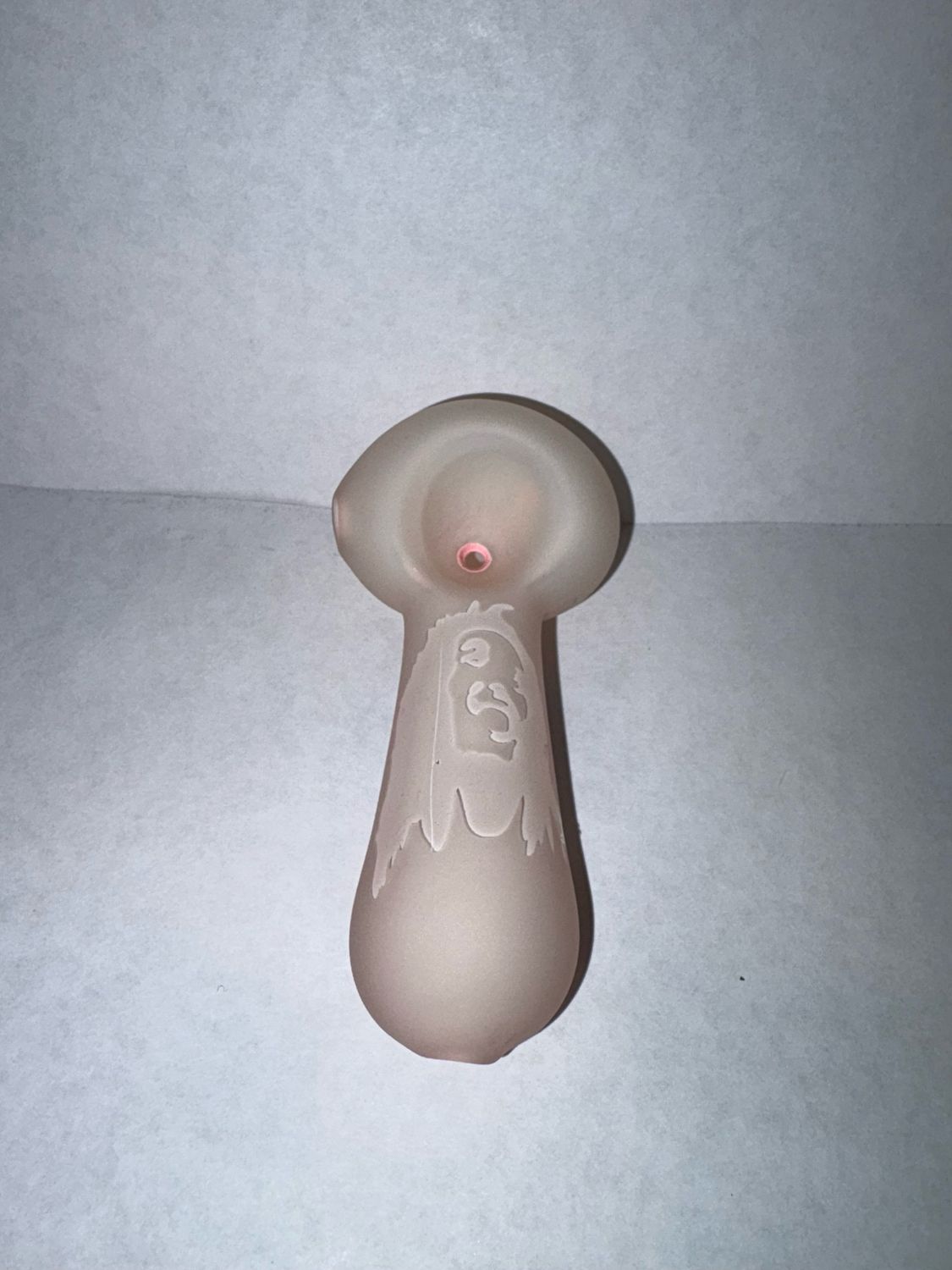 Frosted Bob Marley Various Size Hand Pipe, Colour: Cream