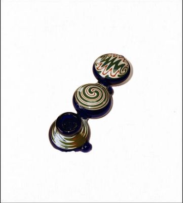 3 Circle Swirl Designed Hand Pipe