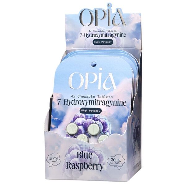 Opia 7 Hydro 120mg Tablets, Flavor: Blue Raspberry