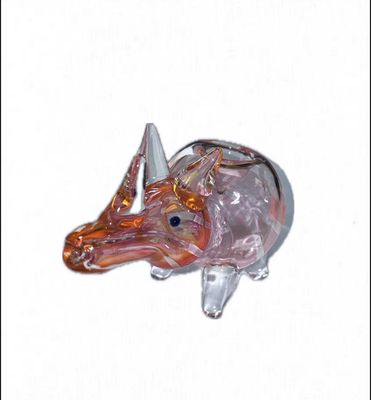 Multi-Colored Rhino Hand Pipe