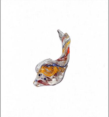 Multi-Colored Whale Hand Pipe