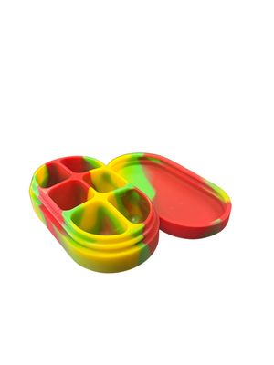 Silicone 6 Part Wax Container