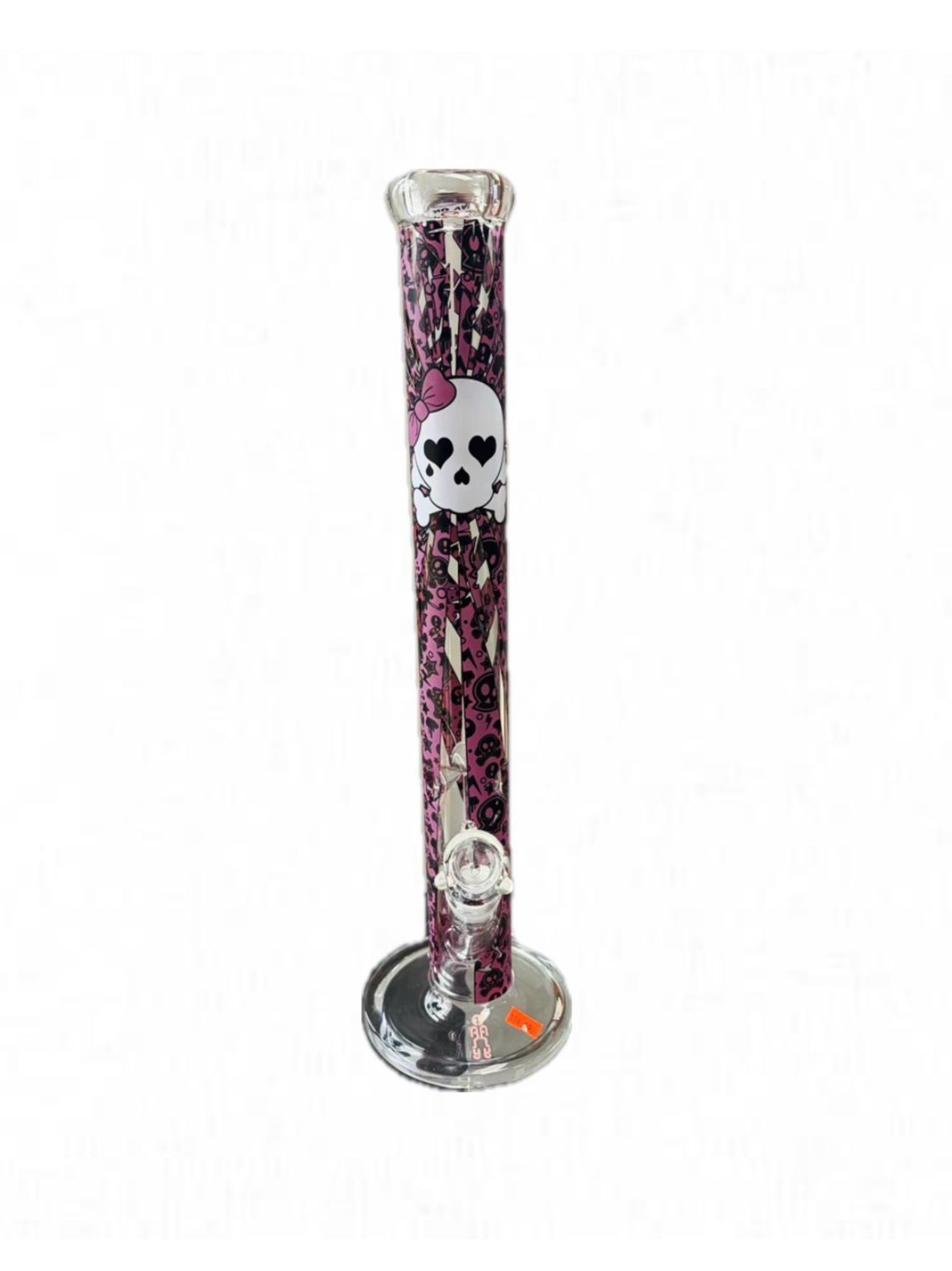 Pink Y2K Skull Decal Waterpipe