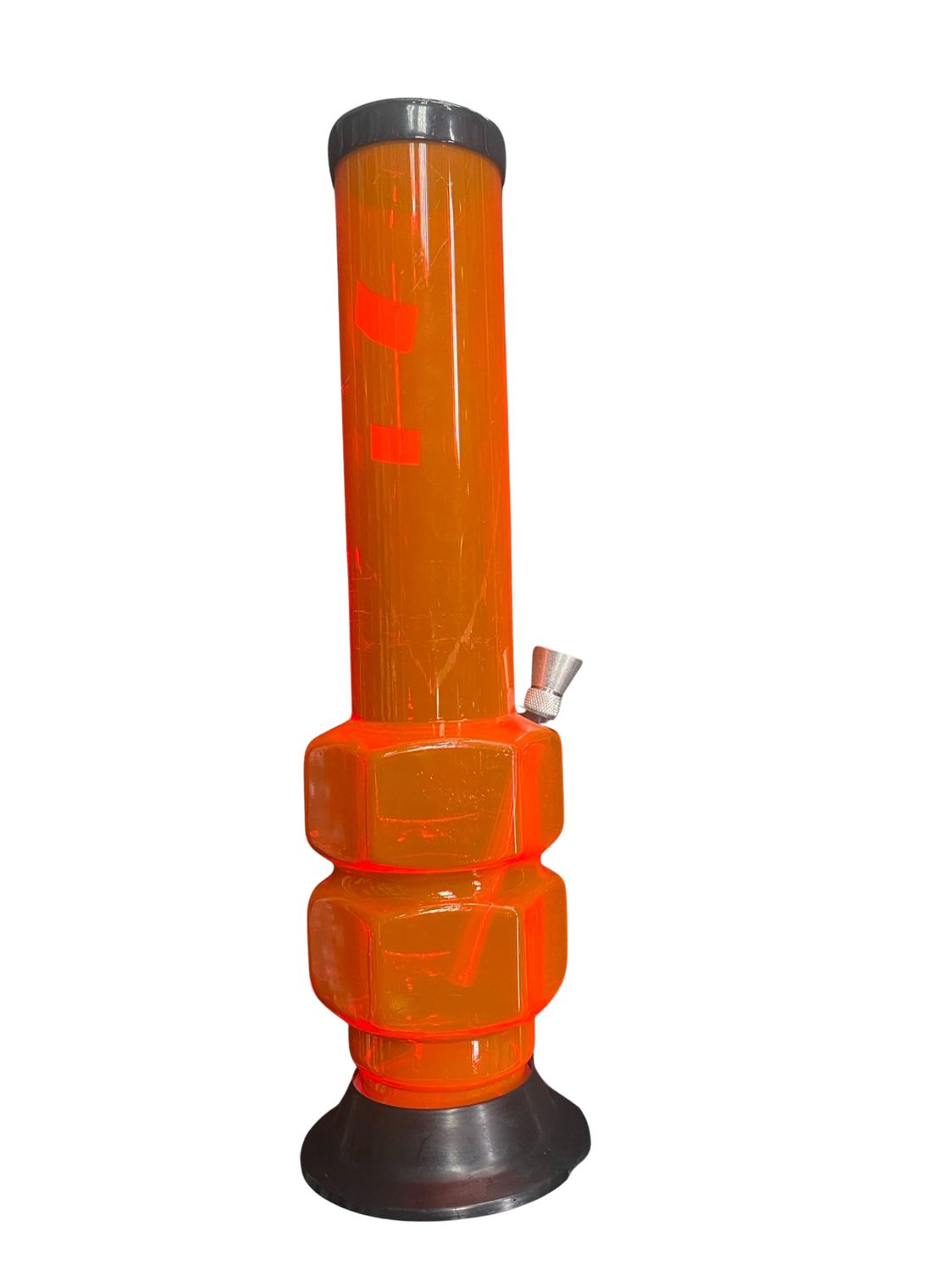 Small Orange Plastic Gear Waterpipe