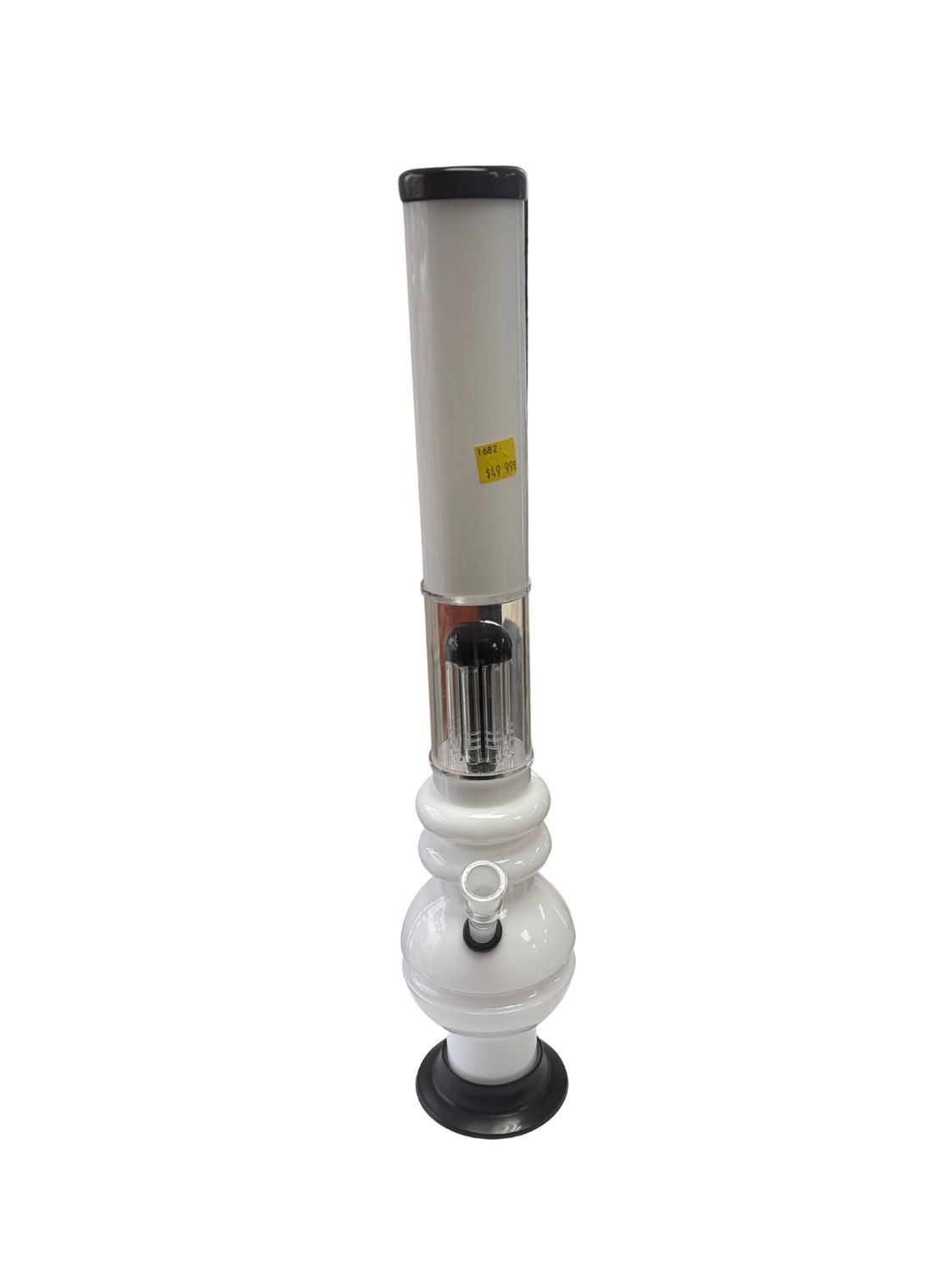 White Plastic Shower Perc Waterpipe