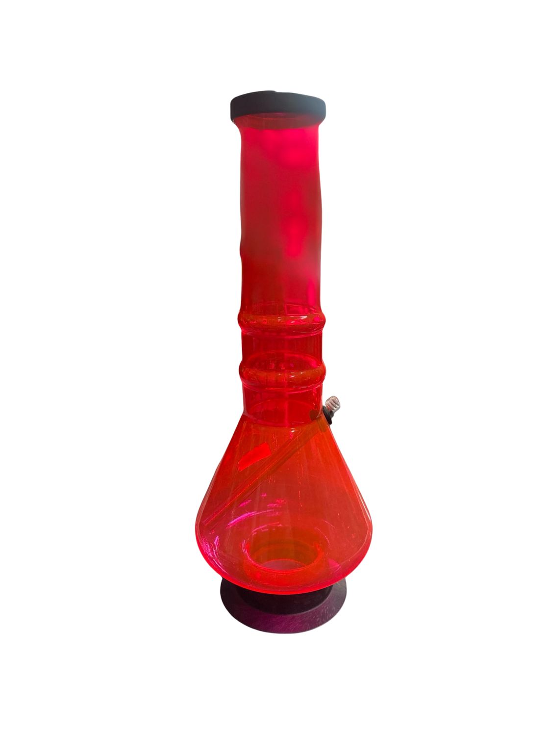 Neon Pink Plastic Beaker Waterpipe