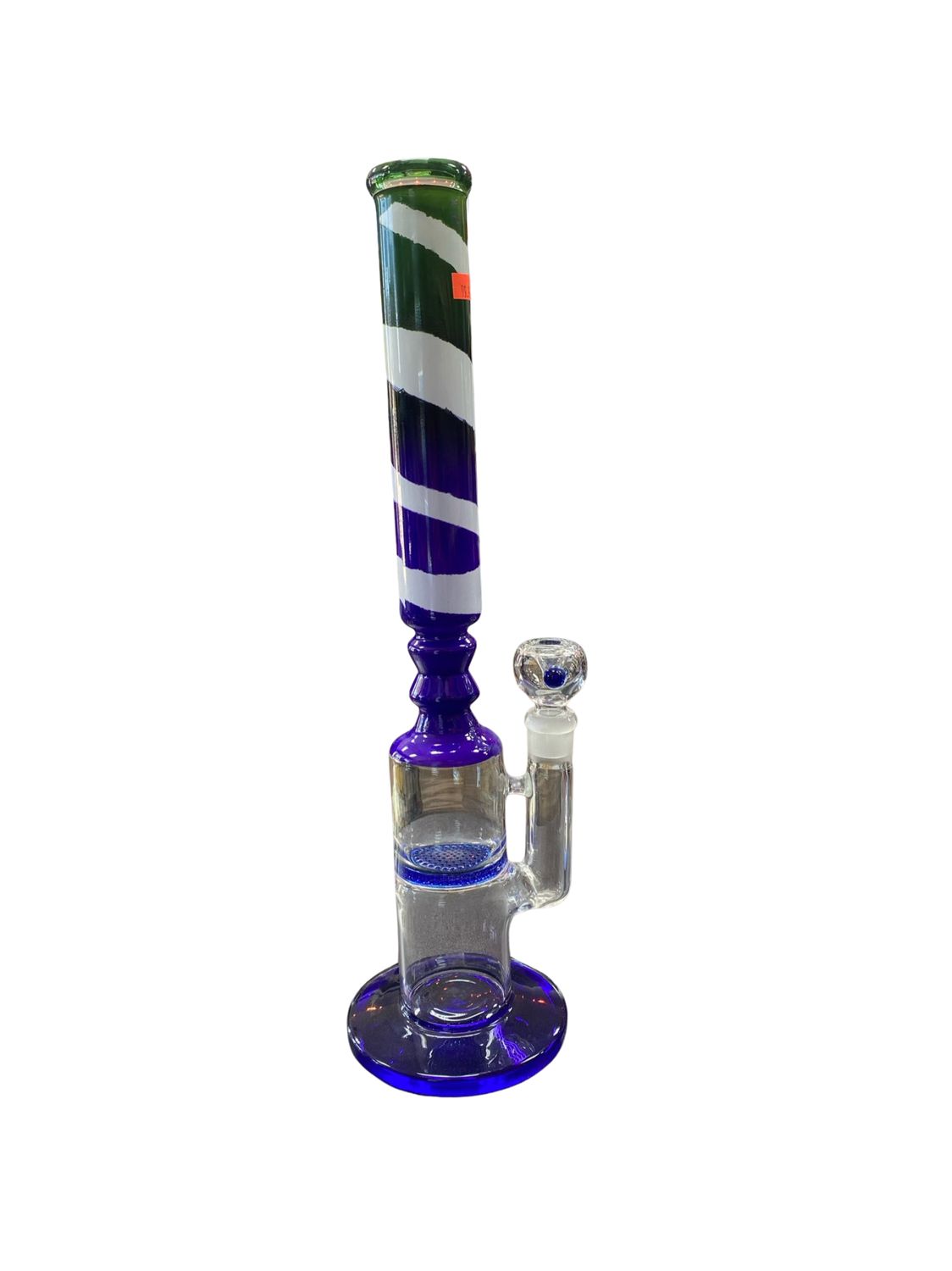 Blue to Green Fade Swirl Designed Waterpipe