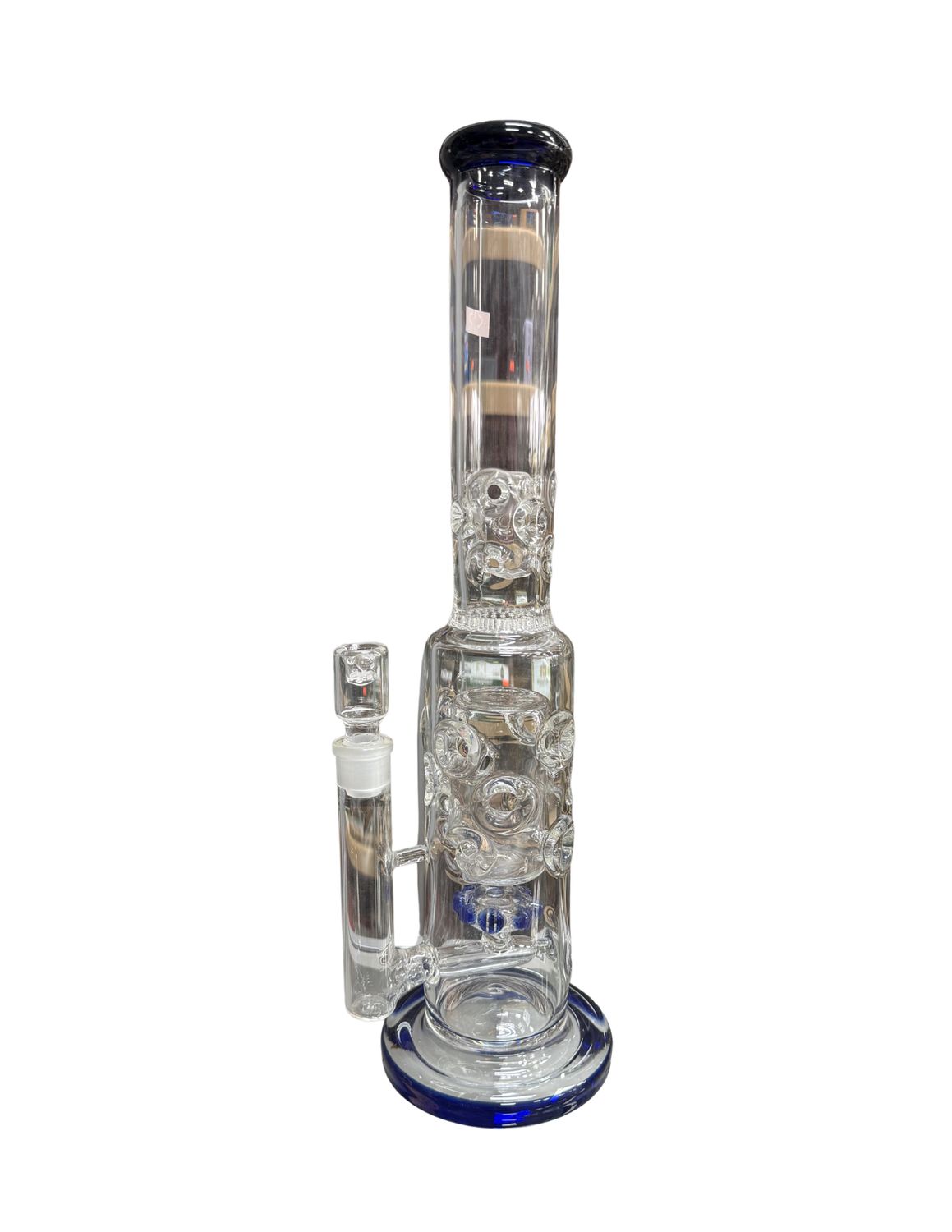 Massive Blue Trimmed Waterpipe