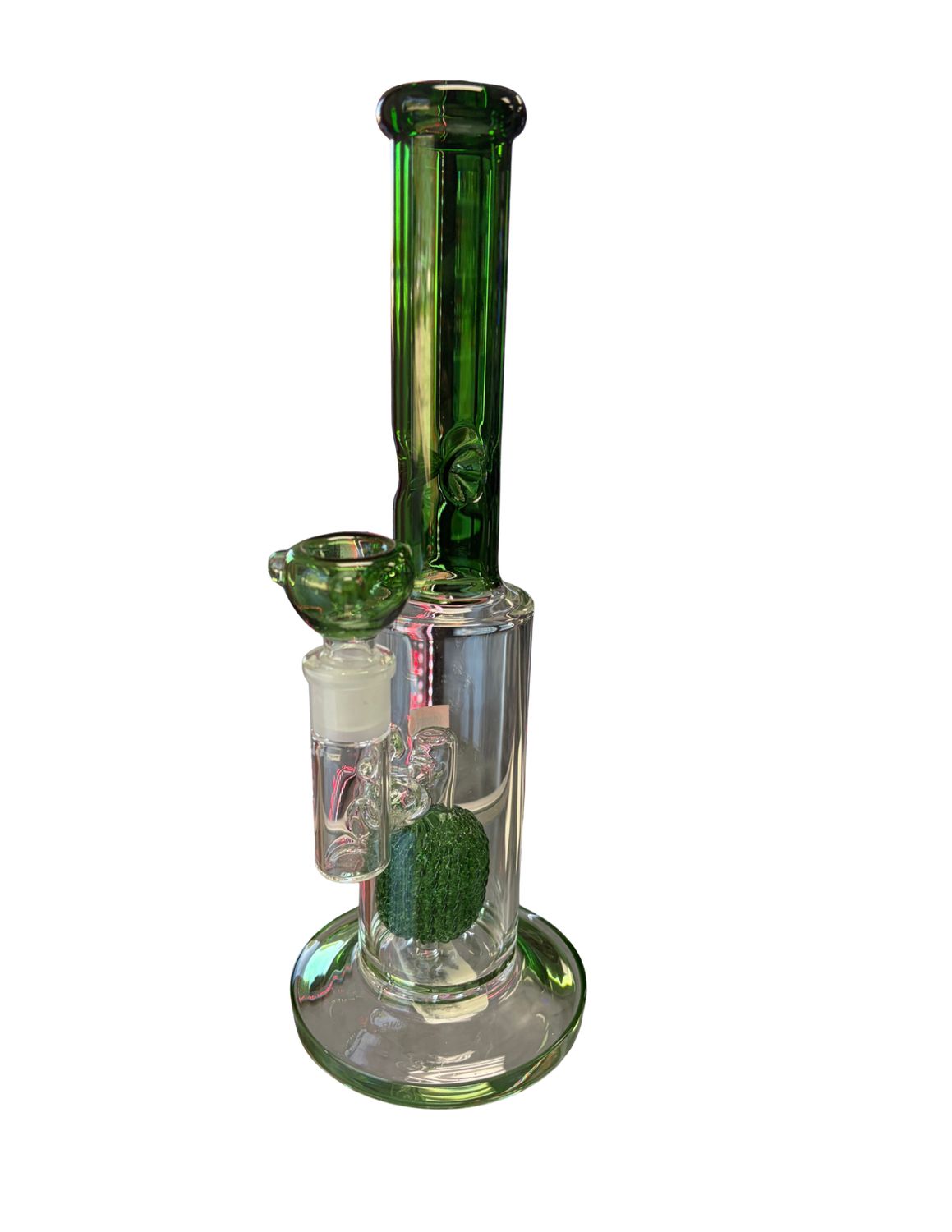 Ball Perc Trimmed Waterpipe, Colour: Green