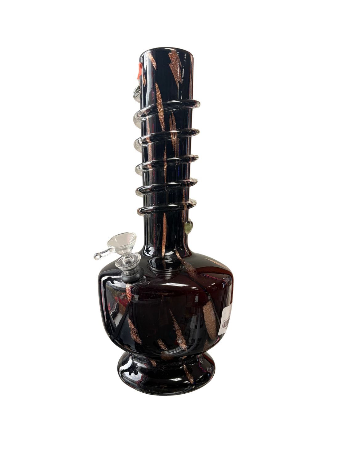 Slick Black &amp; Copper Designed Waterpipe