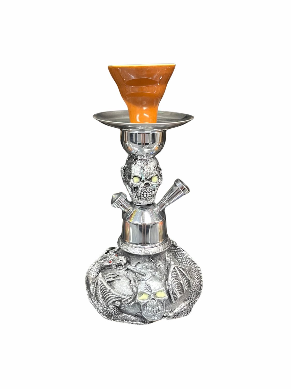 Silver Monster Themed Small Hookah Pipe