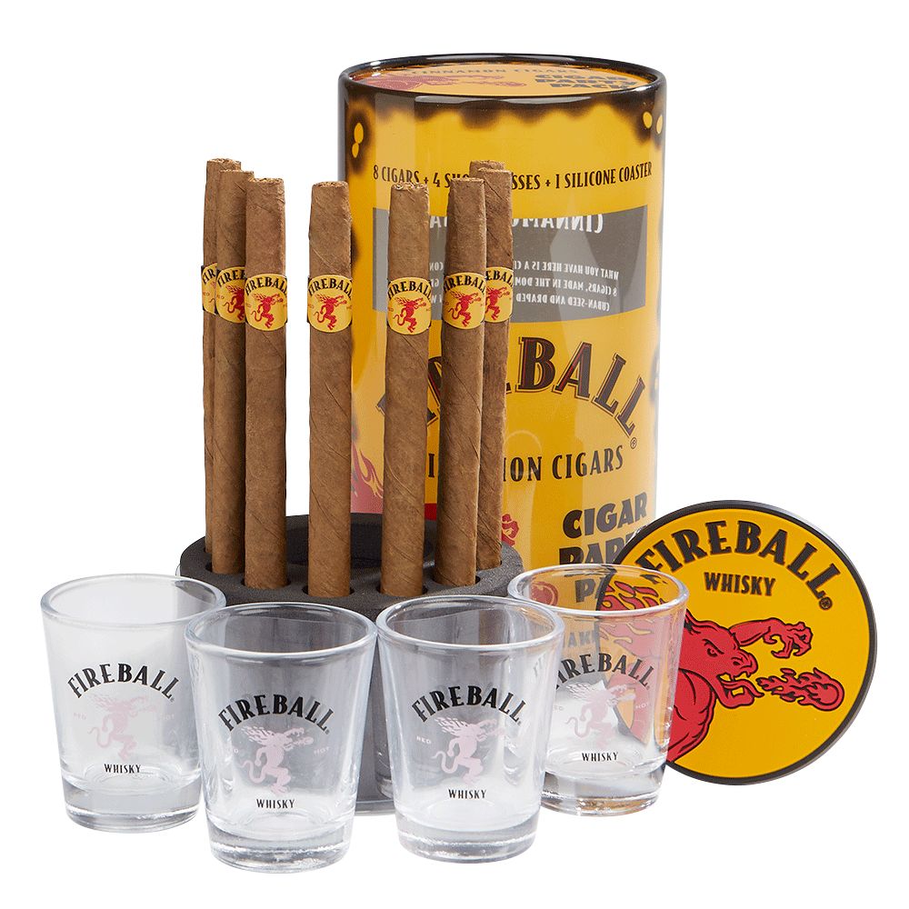 Fireball Cinnamon Party Pack w/ Shot Glasses